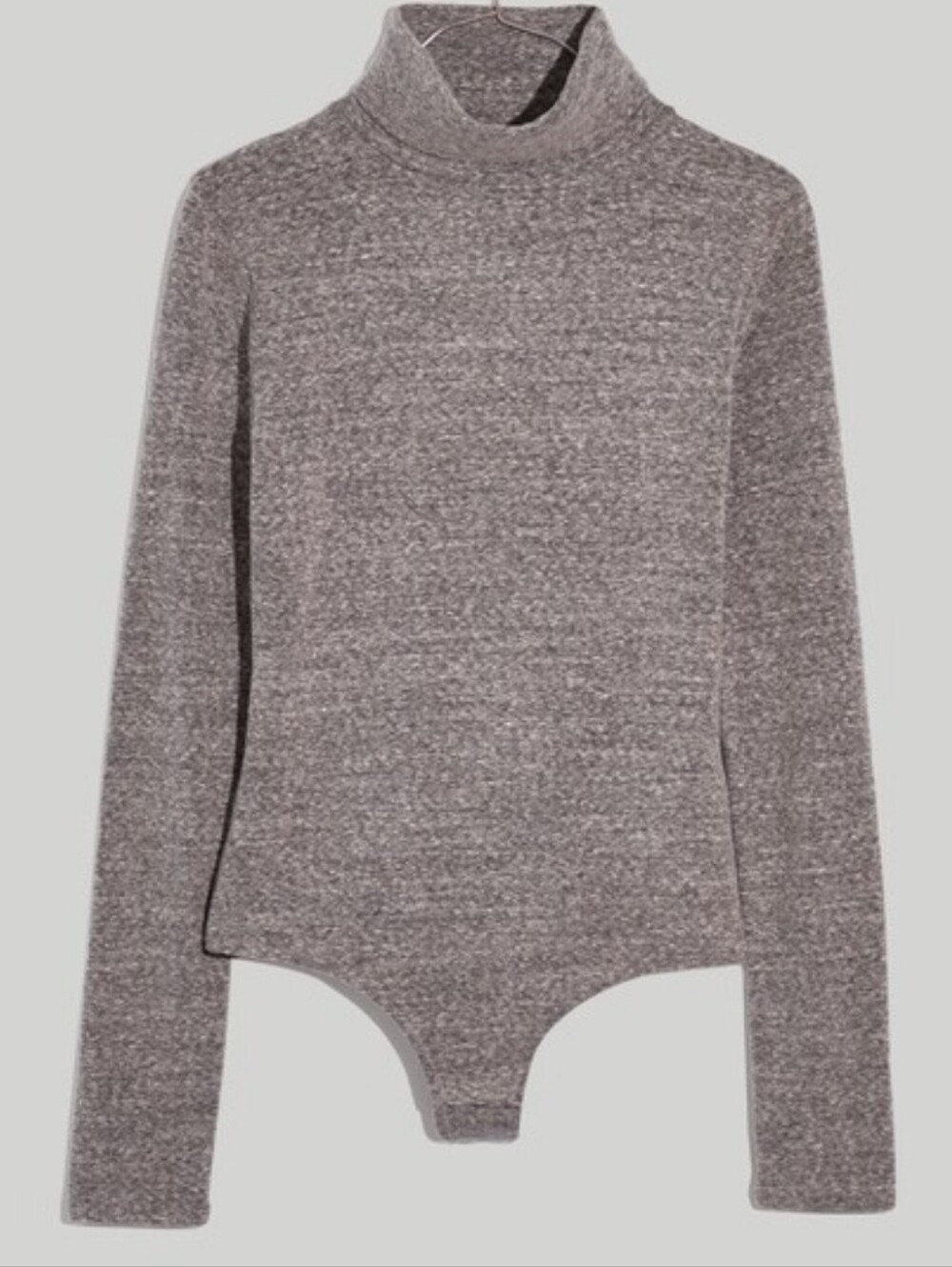 MADEWELL Turtleneck Bodysuit - Grey Size Medium NWOT - Picture 2 of 10